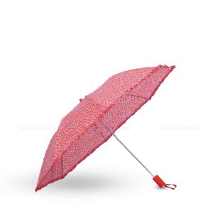 Siyarata Printed Frilled Reel Two Fold Umbrella For Women